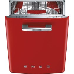 Smeg 13 Plate Setting Retro Dishwasher Red 60cm