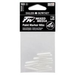 Dr. Fw. 103 Mixed Media Paint Marker Nibs Round 1-2MM 12 Pack
