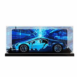 Wolfbsuh Acrylic Display Box Dustproof Show Case For Lego Technic Bugatti Chiron 42083 Display Box Included Only No Lego Model Display Case With Pattern Printing