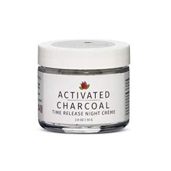 Reviva Labs Activated Charcoal Time Release Night Cream 55G 2OZ - For All Skin Types