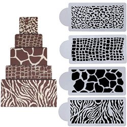 Whitelotous Different Patterns Cake Cookie Fondant Side Baking Stencil Wedding Decor Mold Tool Type A