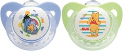 Nuk - Latex Trend Line Soother - Winnie - Green & Blue