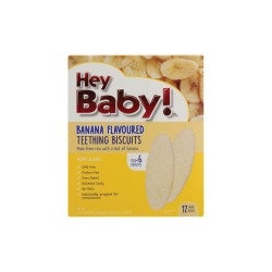 Hey Baby Teething Biscuits Banana 50G