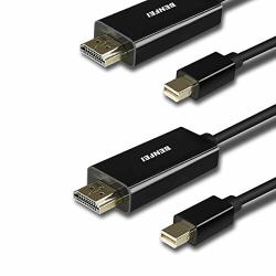 MINI Displayport To HDMI Cable Benfei MINI Dp To HDMI 6 Feet Cable Thunderbolt Compatible With Macbook Air pro Surface Pro dock Monitor Projector 2 Pack