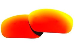 Polarized Replacement Sunglasses Lenses For Oakley Racing Jacket With Uv Protection Fire Red Mirror Non-vented