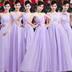 Long Lace Up Bridesmaid Prom Party Ball Evening Dresses 6styles