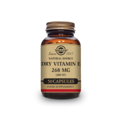 Solgar Dry Vitamin E 268MG 50 Vegetable Capsules - 200G