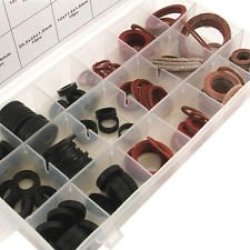 Assorted Plumbing Tap Washers - 141 Pieces