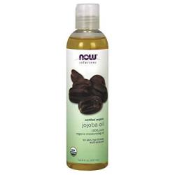 Now Solutions Organic Jojoba Oil Moisturizing Multi-purpose Oil For Face Hair And Body 8-OUNCE