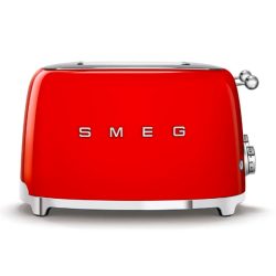 Smeg Fiery Red 4 Slice Square Toaster
