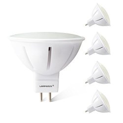 Lampaous MR16 LED Bulb 12V Landscape Indoor Light 5W GU5.3 Bulbs 50W Halogen Bulb Equivalent 4000K Netural White Lamp 500LM Soptlight LED Recessed Ceiling