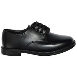 Toughees - Hank Infant youth boys mens Lace Up Black Leather School Shoes