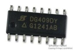 Vishay Siliconix DG409DY-E3 Analog Multiplexer Dual 4X1 SOIC16 1 Piece