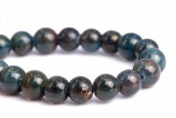 3-4MM Genuine Natural Dark Blue Apatite Grade Round Gemstone Loose Beads 7.5" Crafting Key Chain Bracelet Necklace Jewelry Accessories Pendants
