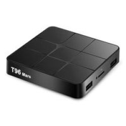 T96 Mars Tv Box Support 4K H.265 - Black