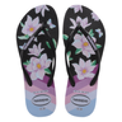 Havaianas Ladies Floral Purple Sandals 35 36