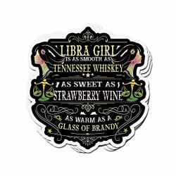 Lucky Star 3 Pcs Stickers Libra Girl Is As Sweet As Strawberry Wine Birthday 4 3 Inch Vinyl Die-cut Decals For Laptop Window