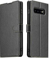 ELESNOW Case Compatible Samsung Galaxy S10 High-grade Leather Flip Wallet Phone Case Cover For