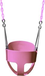 pink bucket swing