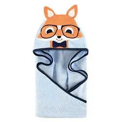 Hudson Baby Animal Face Hooded Towel Nerdy Fox