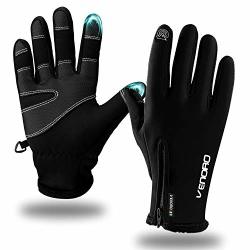Mens Winter Gloves Tsuinz Cycling Gloves Touchscreen Warm Gloves Thermal Liner Running Gloves For Cycling Riding Running Skiing And Winter Outdoor Men Women Medium