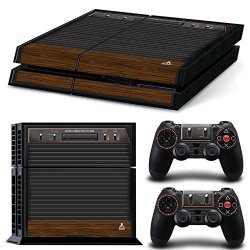 Zoomhit PS4 Playstation 4 Console Skin Decal Sticker Old Retro + 2 Controller Skins Set