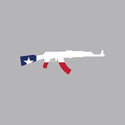 Texas State Shape AK-47 Sticker Fa Graphix Vinyl Decal AK47 Kalashnikov Tx