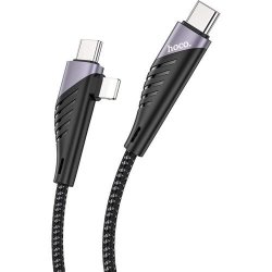 Hoco Pd 20W 2-IN-1 Super Fast Charging Type-c And Lightning Data Cable - U95