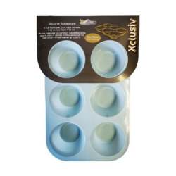 Silicone Muffin Pan - 6 Cup