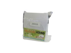 Plastic Sleeves for CD DVD-100 Pack