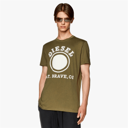 Diesel Men&apos S Green T-DIEGOR-K64 T-Shirt