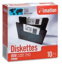 Imation Diskette 3.5 Inch Dshd Ibm Formatted Pack Of 10 12881