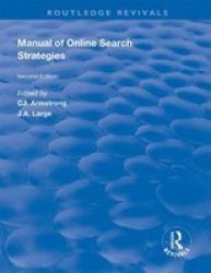 Manual Of Online Search Strategies Hardcover 2ND New Edition