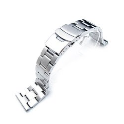 21MM Solid 316L Stainless Steel Super Oyster Straight End Watch Band
