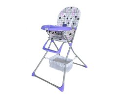 Mamakids Nibble Lite Feeding Chair - Purple Dot