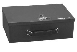 HONEYWELL Safes & Door Locks - 6104 Fire Resistant Steel Security Safe Box With Key Lock 0.17-CUBIC Feet Black