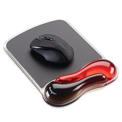 Kensington Duo Gel Mouse Pad With Wrist Rest - Red K62402AM