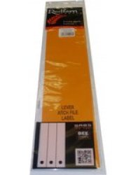 Lever Arch File Labels Value Pack 24 Pack Orange