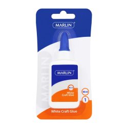 Marlin White Craft Glue Non-toxic 40ML Multi Purpose Pack Of 12