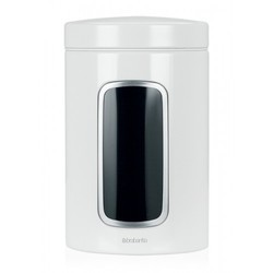 Brabantia 1.4L Window Canister in White