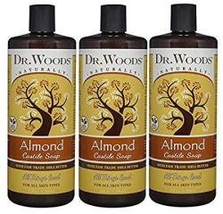 Dr. Woods Pure Almond Liquid Castile Soap With Organic Shea Butter 32 Ounce Pack Of 2
