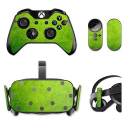Mightyskins Protective Vinyl Skin Decal For Oculus Rift CV1 Wrap Cover Sticker Skins Green Cement