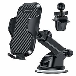 Vicseed Universal Phone Mount For Car Solid & Durable Car Phone Holder Mount Dashboard Windshield Air Vent Long Arm Strong Suction Cell Phone Holder