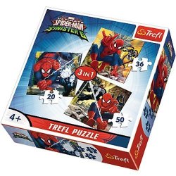 TREFL 34822 "spiderman's World" 3-IN-1 Puzzle