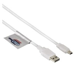 Hama USB 2.0 USB MINI Cable White 1.8M