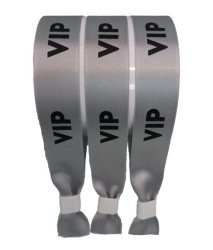 200 Vip Fabric Wristbands Printed
