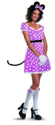 Disguise Disney Mickey Mouse Clubhouse Sassy Minnie Mouse Costume Pink white black LARGE 12-14