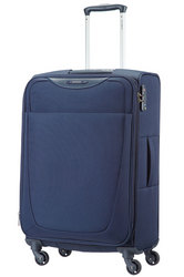 Samsonite Base Hits 66cm 24inch Expandable Travel Suitcase Navy Blue