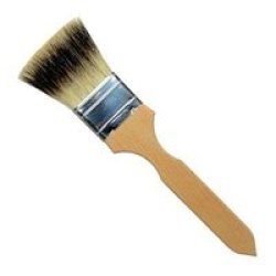 Badger Hair Brush Thin Flat 2 Inch