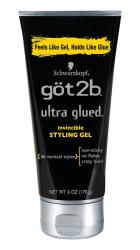 GOT2B Ultra Glued Invincible Styling Hair Gel 170G 6 Ounces -1 Tube
